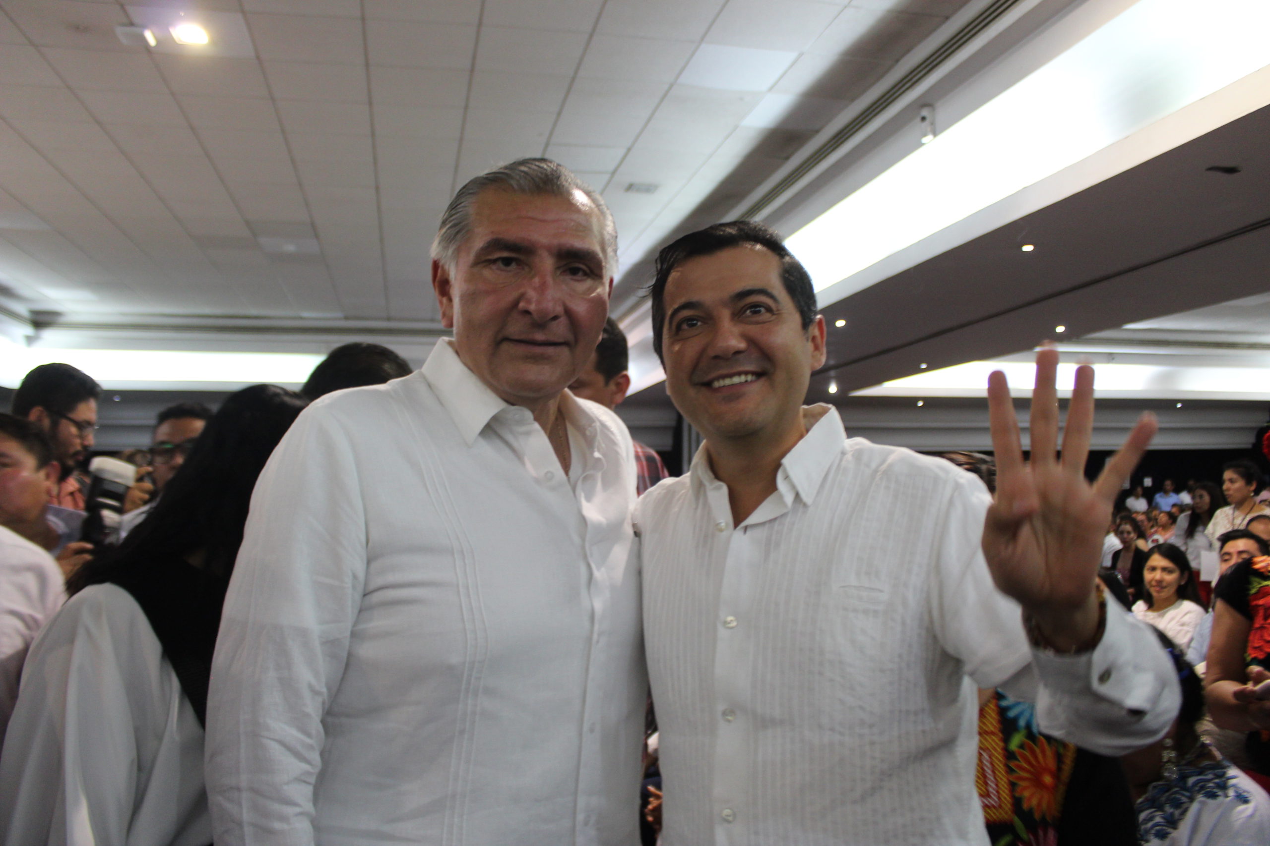 Oaxaca recibe a Adán Agusto López, Secretario de Gobernación de México; Platica sobre la Guardia Nacional.